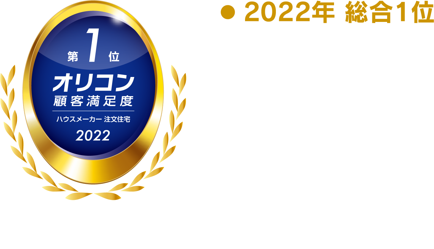 22年オリコン顧客満足度調査 ハウスメーカー 注文住宅８年連続 総合１位受賞 石川県で注文住宅 高気密高断熱の家づくり 北陸スウェーデンハウス